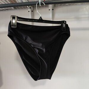 NWoT Salt + Cove Women's High Leg Bikini Swim Bottoms Black Size L $50 10HL156
